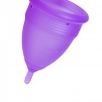 Гигиеническая менструальная чаша Eromantica, силикон, фиолетовая, L - фото 1