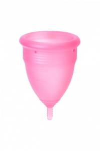 Менструальная чаша Штучки-Дрючки, силикон, розовый, L 2