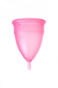 Менструальная чаша Штучки-Дрючки, силикон, розовый, L 1