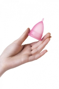 Менструальная чаша Штучки-Дрючки, силикон, розовый, L 3