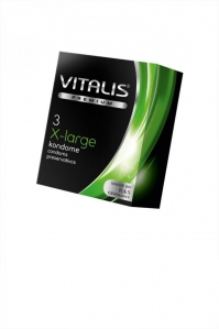 Презервативы Vitalis X-Large увеличиенного размера, 3 шт.