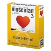 Презервативы Masculan Classic 3 Dotty+ Ribbed, точечно-ребристые, 3 шт. - фото 1