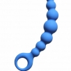 Упругая анальная цепочка «Flexible Wand Blue» - фото 1