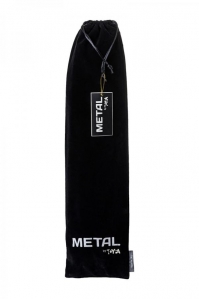 Анальная втулка Metal by TOYFA с бело-розовым хвостом, металл, M 4