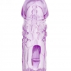 Насадка на пенис стимулирующая с клиторальным отростком ToyFa, фиолетовая - фото 3