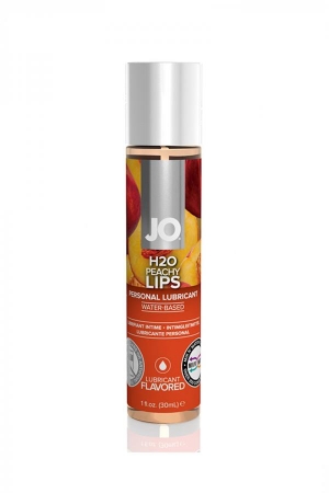 Лубрикант съедобный Jo Flavored Peachy Lips "Персиковые губки", 30 мл.