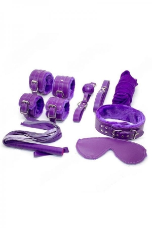 Набор BDSM "Fearsome seven", фиолетовый, 7 предметов