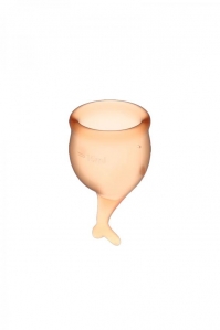 Набор менструальных чаш Satisfyer Feel Secure Menstrual Cup Orange 4