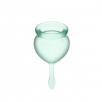 Набор менструальных чаш Satisfyer Feel good Menstrual Cup Light Green - фото 4