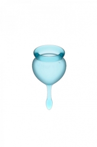 Набор менструальных чаш Satisfyer Feel good Menstrual Cup Light Blue 5